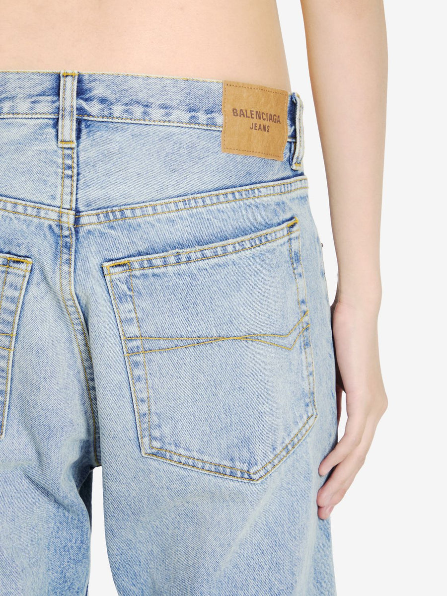 Balenciaga Jeans? BALENCIAGA Distressed Hem Women's Jeans Classic Everyday Designer Jeans