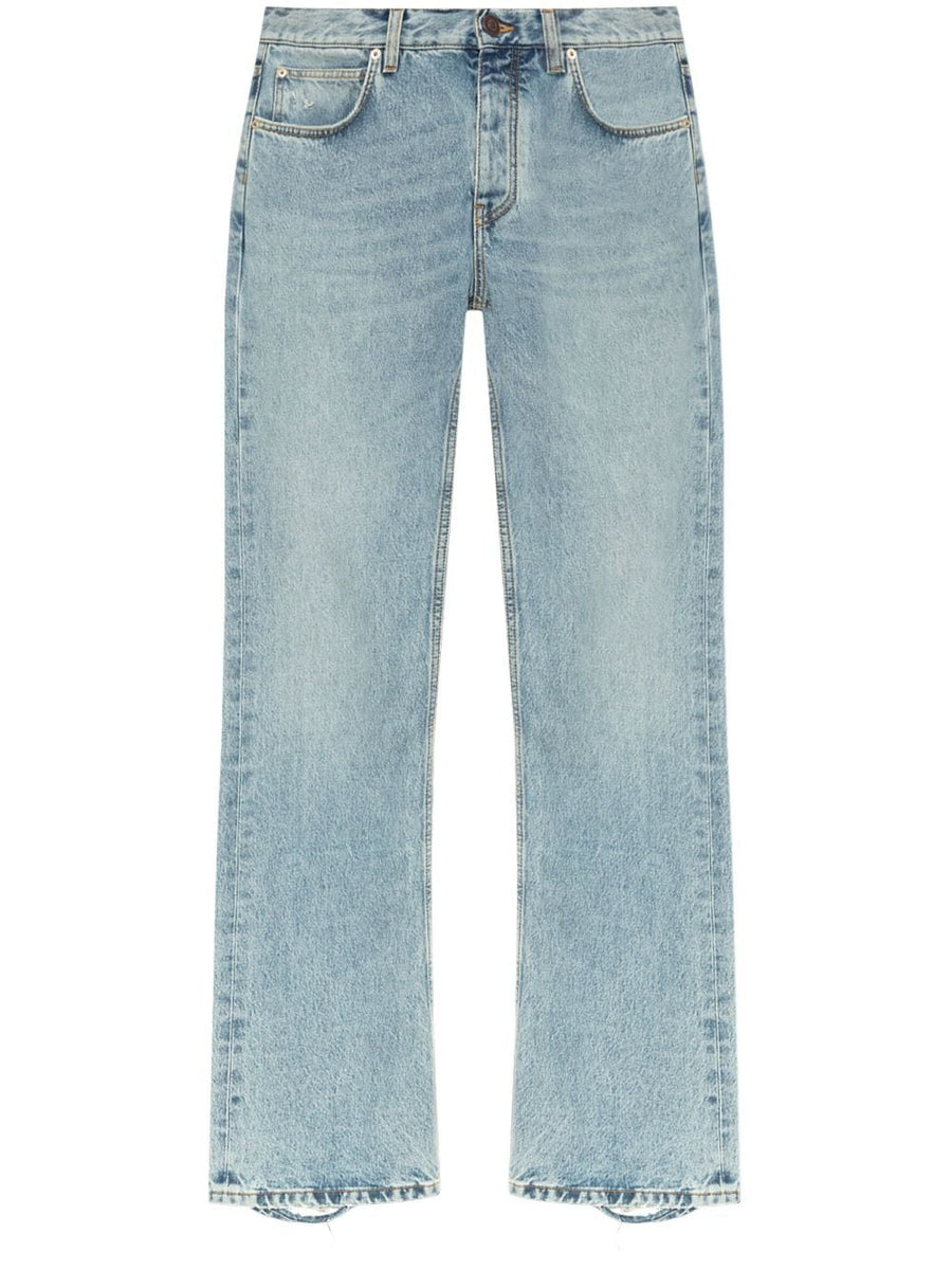 Balenciaga Jeans- BALENCIAGA Low-Waist Classic Denim Jeans for Women - Long Length Premium Designer Denim Jeans