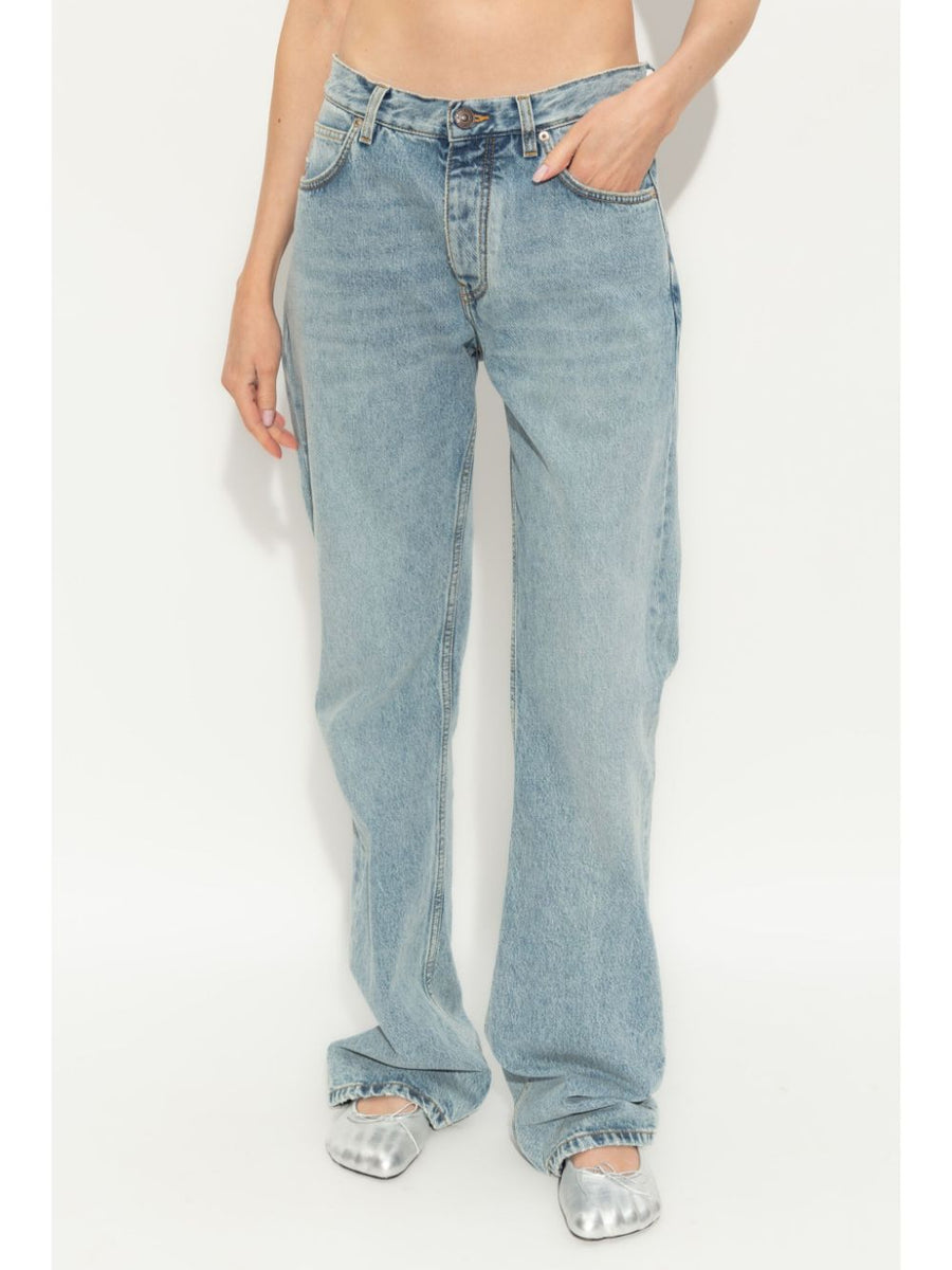 Balenciaga Jeans- BALENCIAGA Low-Waist Classic Denim Jeans for Women - Long Length Premium Designer Denim Jeans