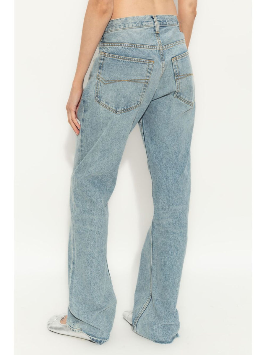 Balenciaga Jeans- BALENCIAGA Low-Waist Classic Denim Jeans for Women - Long Length Premium Designer Denim Jeans
