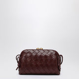 Close-up of Bottega Veneta shoulder bags hardware and fine stitching