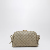 Close-up of Bottega Veneta shoulder bags hardware and fine stitching