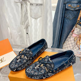 Louis Vuitton Black Classic Ballet Flats - Toe Detail View
