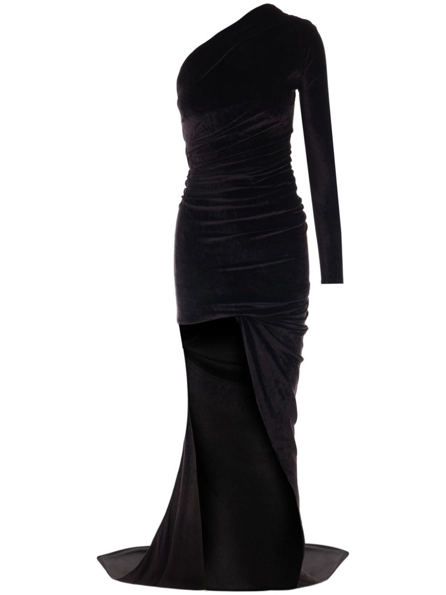 Balenciaga Dresses? BALENCIAGA Velvet Long Dress for Women - SS25 Luxury Party Occasion Dress