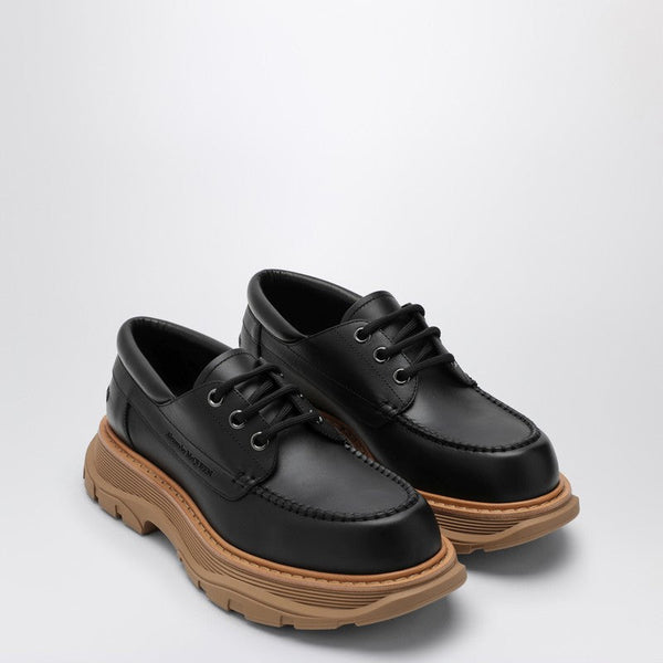 Alexander McQueen Accessories? Alexander Mcqueen Black Leather Lace-Up With Maxi Sole Men Premium Everyday Designer Accessory