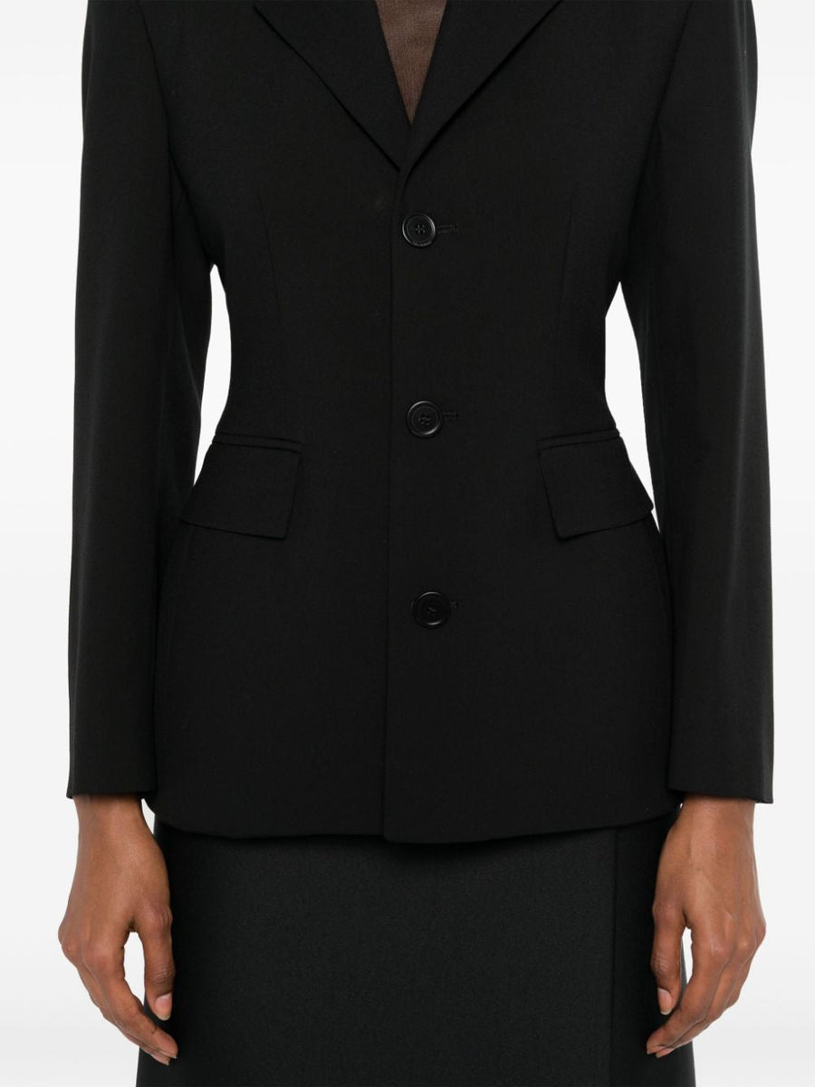 Balenciaga Jackets- BALENCIAGA Hourglass Jacket in Wool - Fitted Cut for Women Luxury Designer Outerwear Jacket