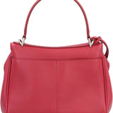 Close-up of Balenciaga handbags hardware and fine stitching