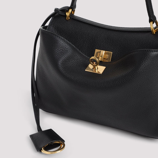 Close-up of Balenciaga handbags hardware and fine stitching