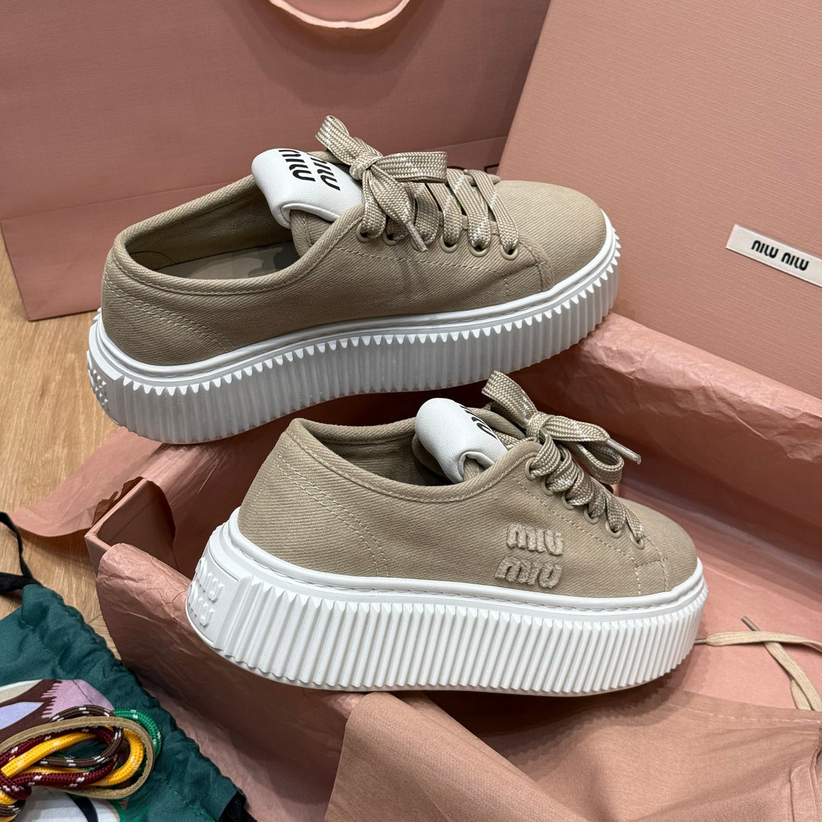 Shoes- Miu M Trainers Premium Designer Casual Shoes