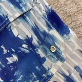 Close-up of Amiri t-shirt craftsmanship