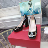 Close-up detail view of Roger Vivier luxury piece style No.106