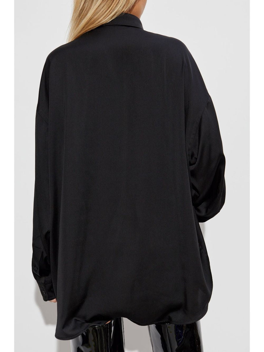Balenciaga Tops- BALENCIAGA Embroidered Logo Shirt for Women Premium Designer Casual Top