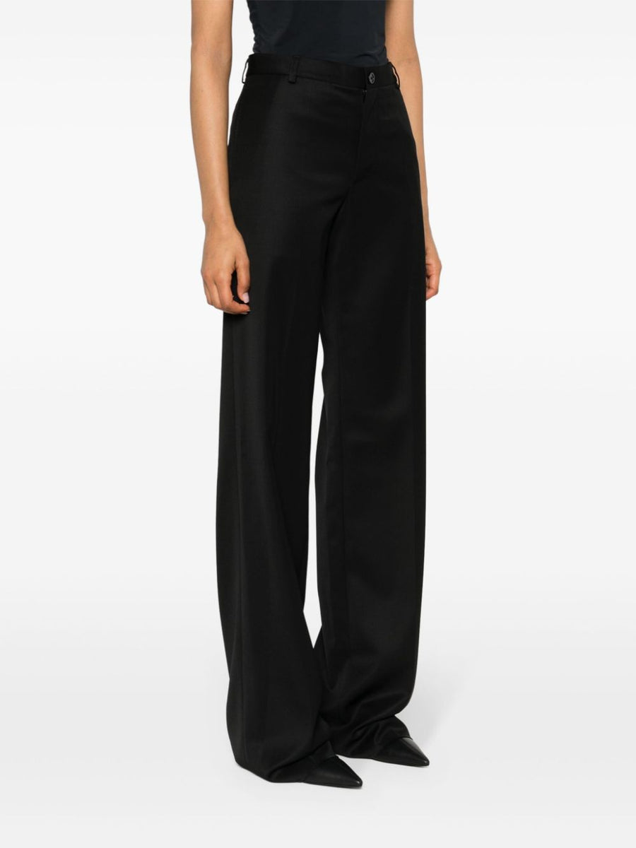 Balenciaga Pants? BALENCIAGA Women's Straight Cut Wool Trousers Premium Designer Casual Trousers