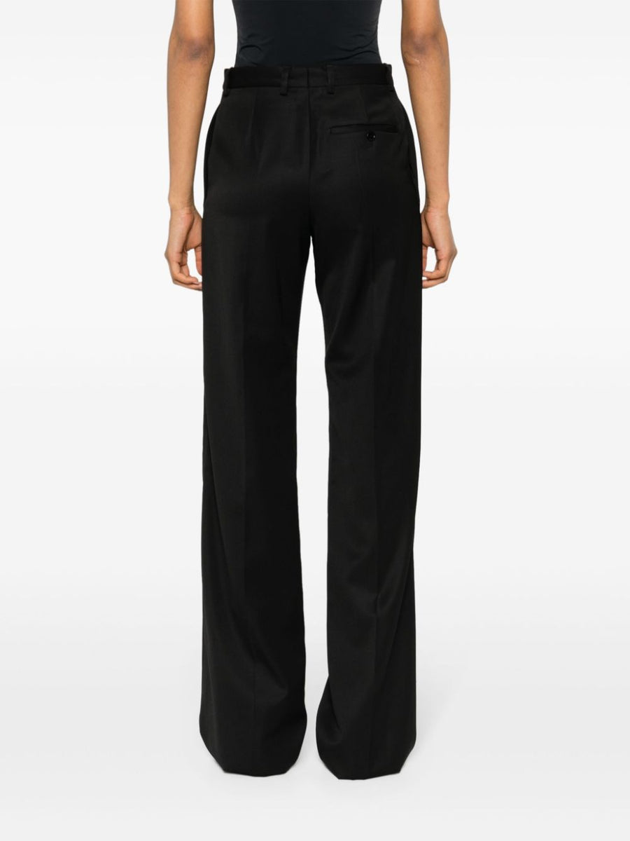 Balenciaga Pants? BALENCIAGA Women's Straight Cut Wool Trousers Premium Designer Casual Trousers