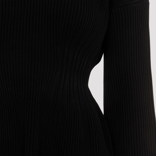 Close-up of Balenciaga dresses hardware and fine stitching