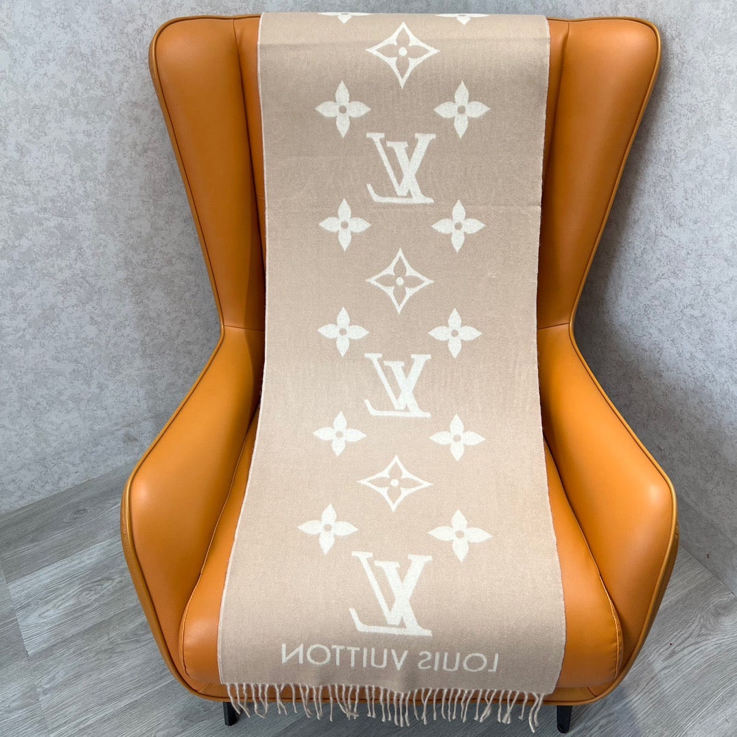 Louis Vuitton Scarves- Louis Vuitton Lou Scarf Elegant Everyday Designer Scarf