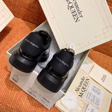 Alexander McQueen Grey Bow-Detail Flats - Sole Detail View