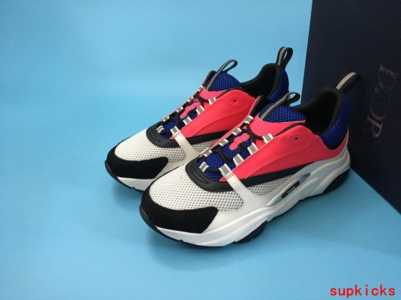 Dior Grey Low-Top Sneakers - Toe Detail View