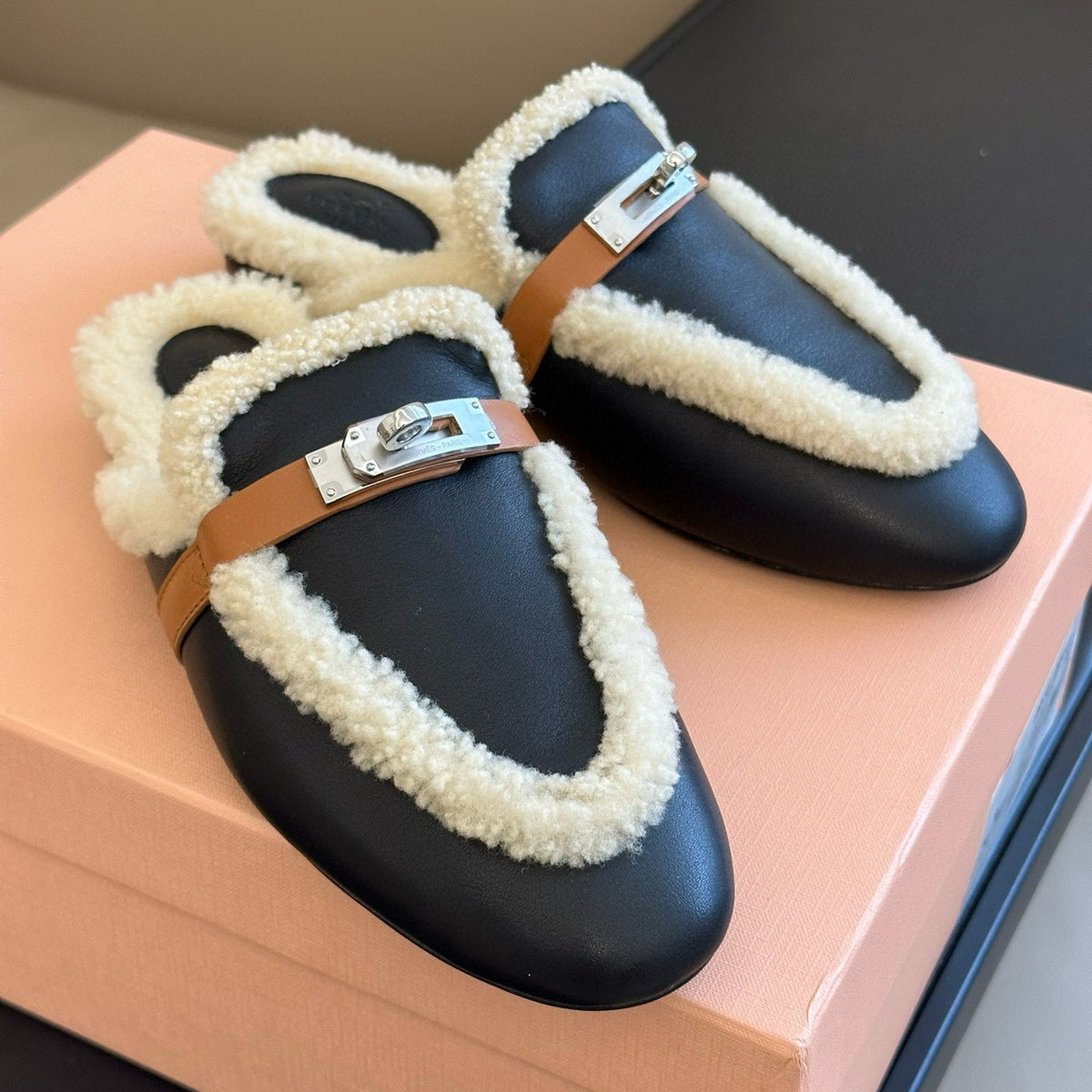 Accessories- Herm Kelly Mules Luxury Designer Fashion Accessory