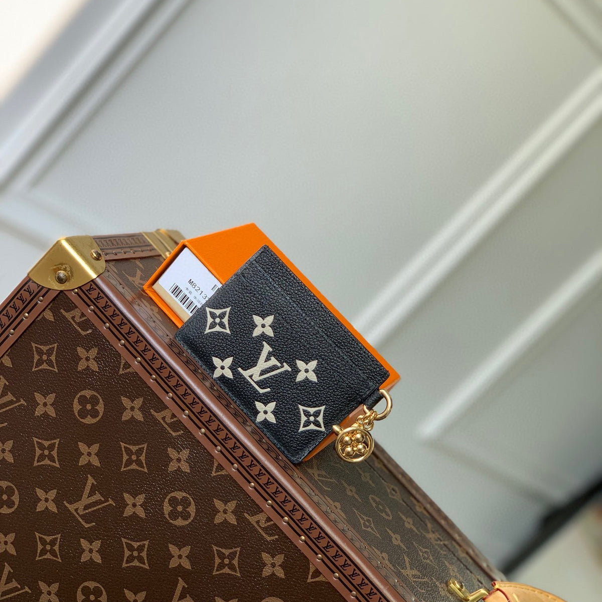 Louis Vuitton Wallets- Louis Vuitton Lou Charms Card Holder Elegant Everyday Leather Wallet