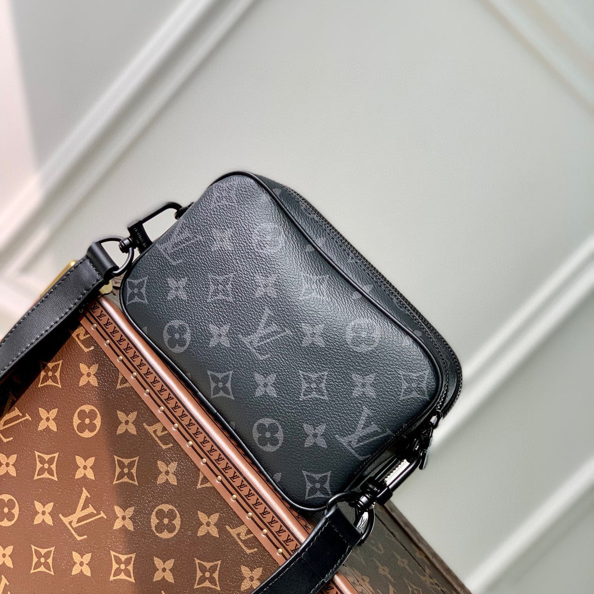 Louis Vuitton Wallets- Louis Vuitton Lou Alpha Wearable Wallet Compact Luxury Card Wallet