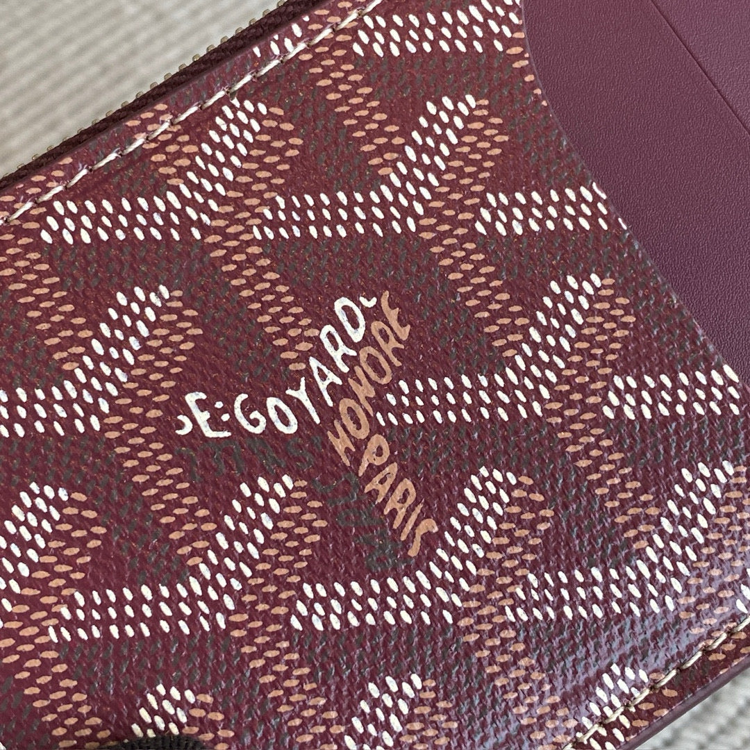 Wallets- Goya Bourbon Card Holder Elegant Everyday Leather Wallet