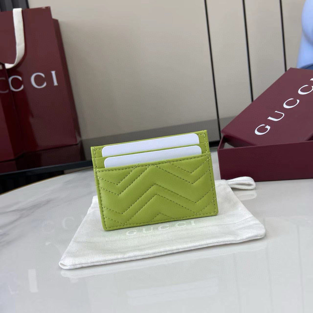 Gucci Wallets- Gucci Card Holder Elegant Everyday Leather Wallet