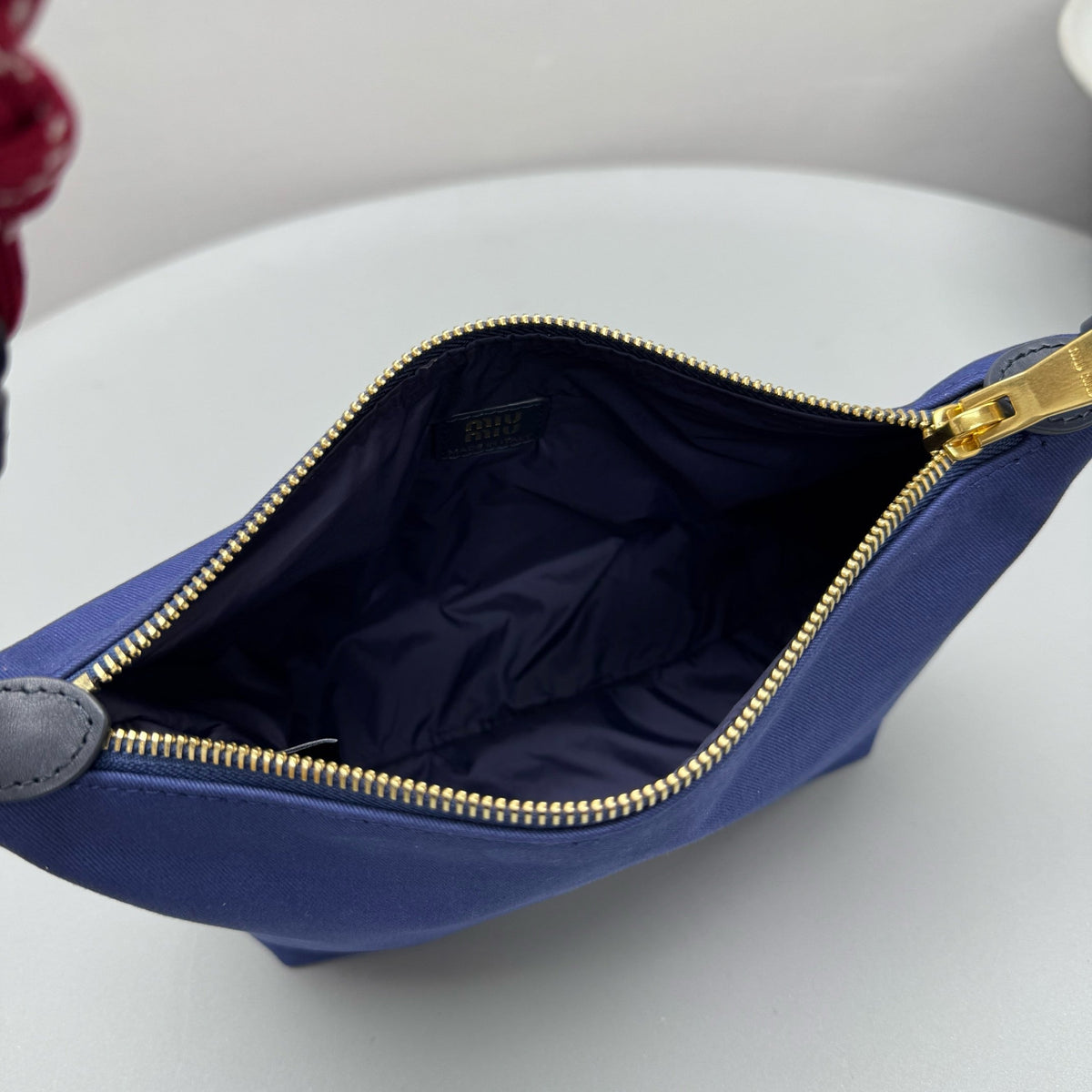 Bags- Miu M Gabardine Pouch Premium Designer Shoulder Bag