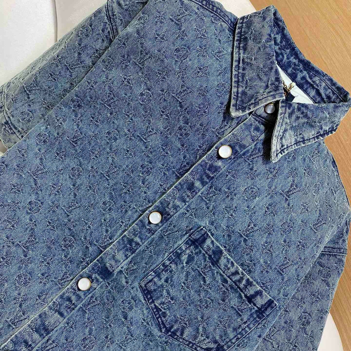 Louis Vuitton Tops- Louis Vuitton Lou Denim Shirt Premium Designer Casual Top