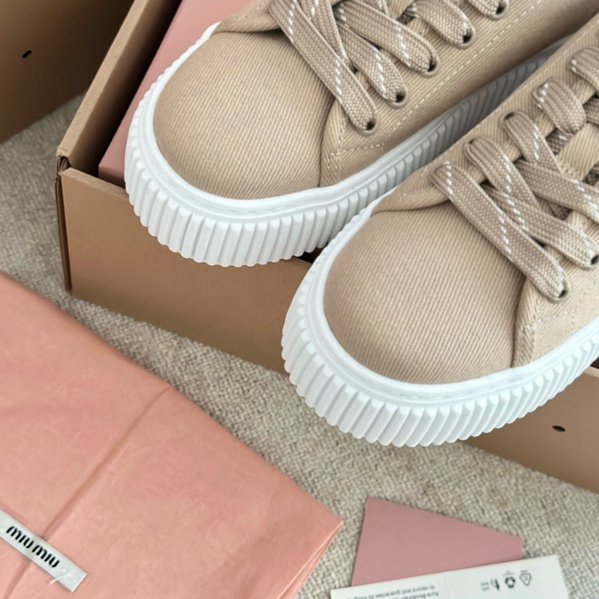 Shoes- Miu M Trainers Comfortable Everyday Designer Shoes