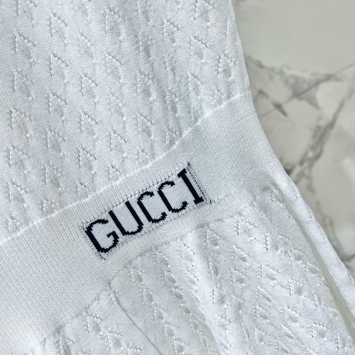 Interior view of Gucci Dress with organised compartments