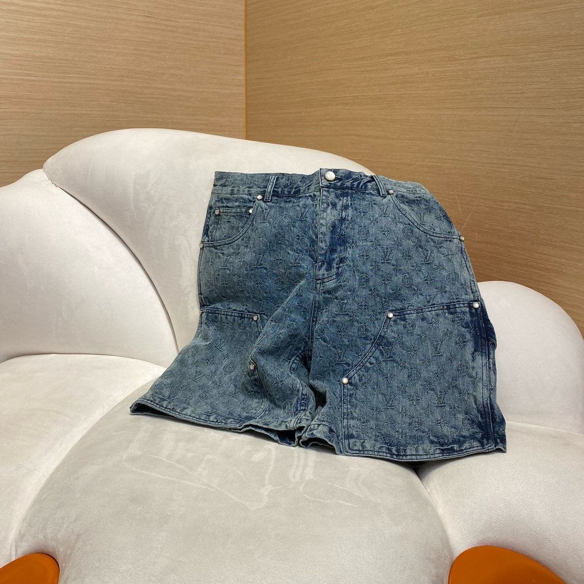 Louis Vuitton Jeans- Louis Vuitton Lou Denim Shorts Premium Designer Denim Jeans