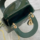 Front view of Christian Dior Mini Lady Bag premium cd mini lady bag
