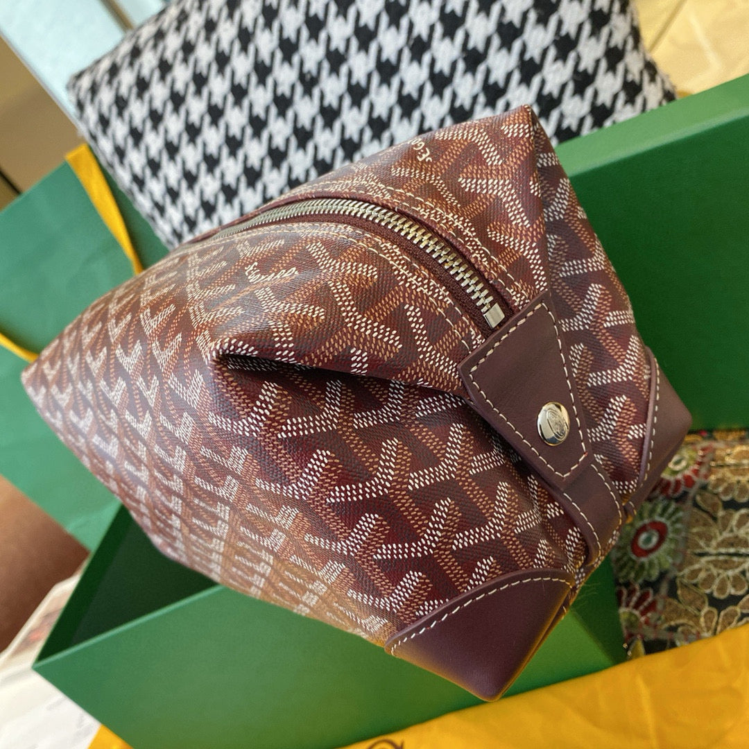 Bags- Goya Bowling 25 Toiletry Bag Luxury Designer Leather Handbag