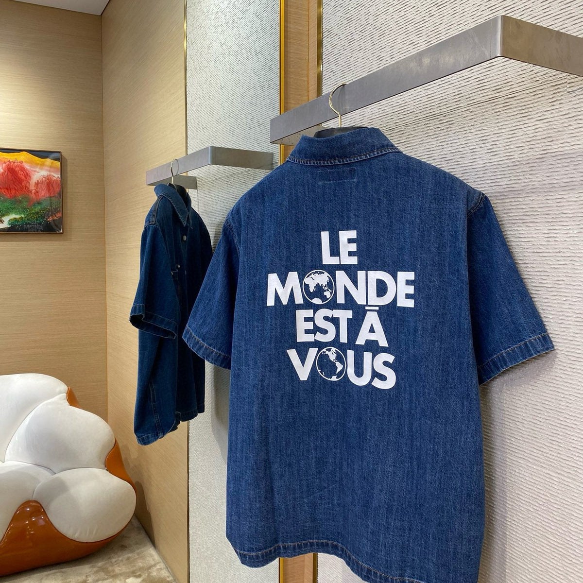 Louis Vuitton Tops- Louis Vuitton Lou Denim Shirt Elegant Everyday Designer Top