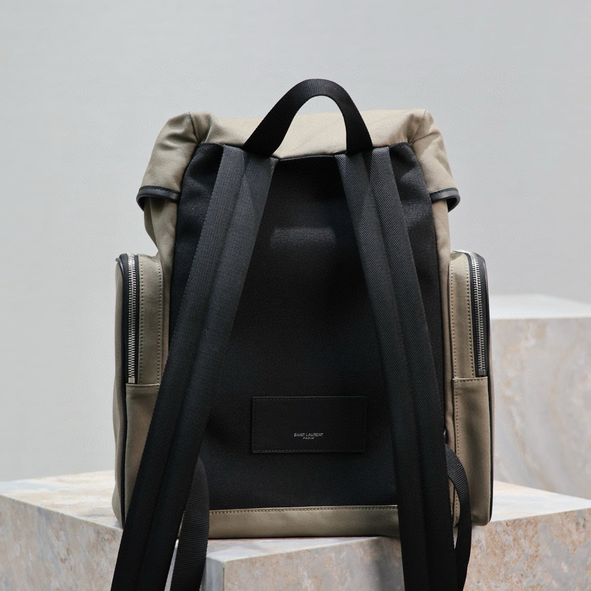 Saint Laurent Bags- Saint Laurent City Multi Pocket Backpack Luxury Designer Leather Handbag