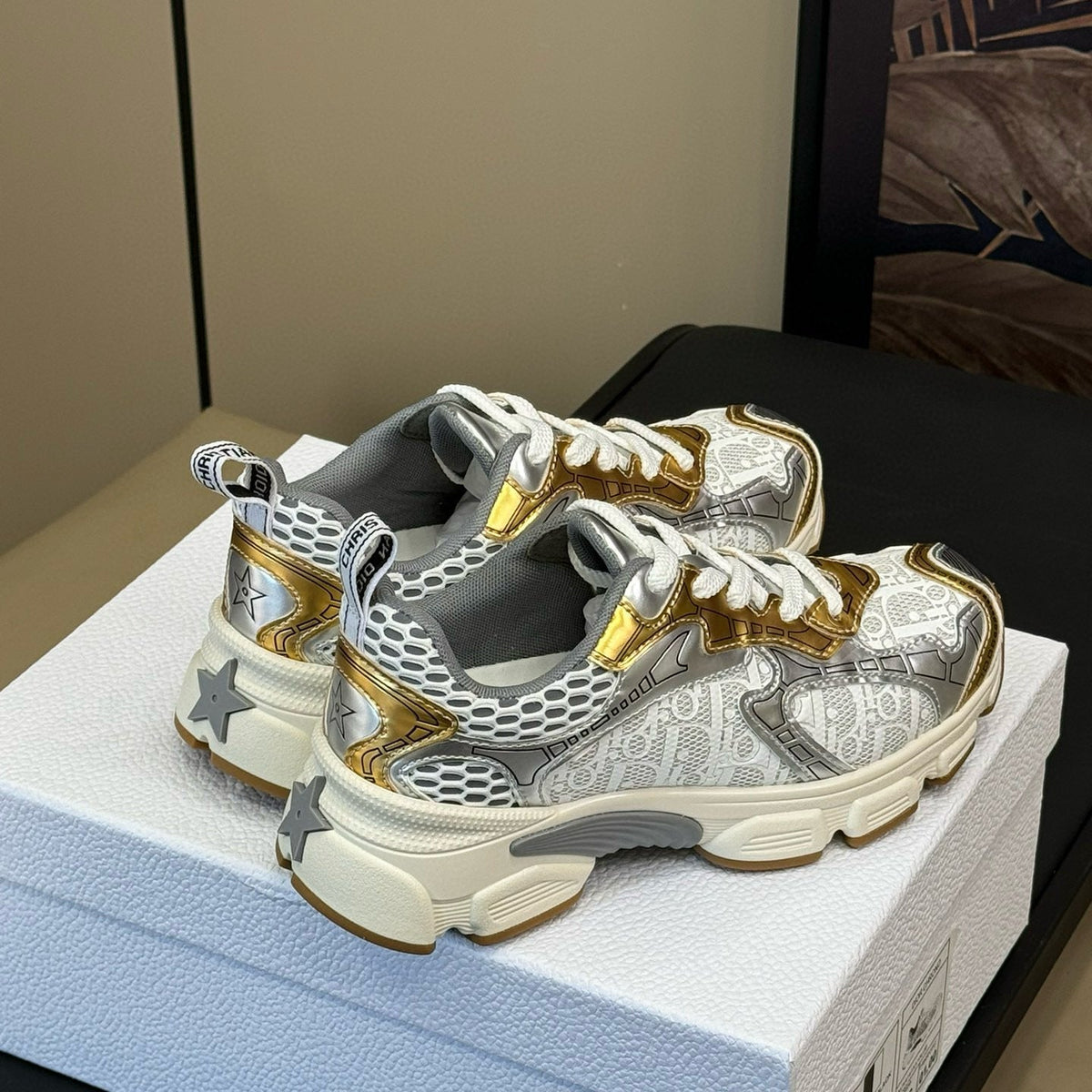 Dior Shoes- Dior Chrono Sneaker Premium Designer Casual Shoes