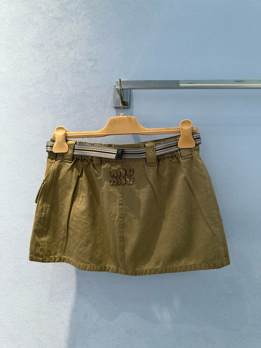 Skirts- Miu M Skirt Elegant Designer Casual Skirt