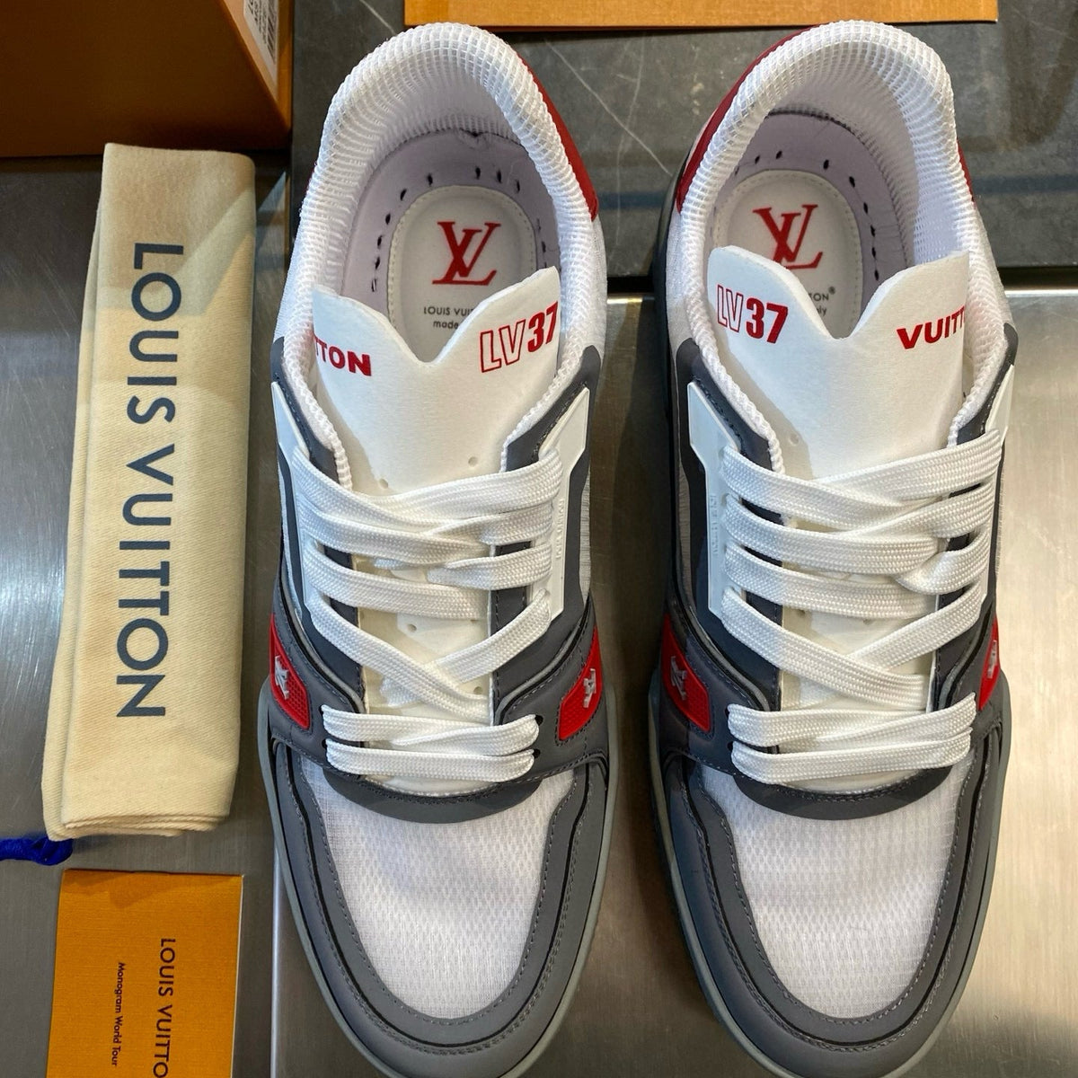 Louis Vuitton Shoes- Louis Vuitton Lou Trainers Premium Designer Casual Shoes