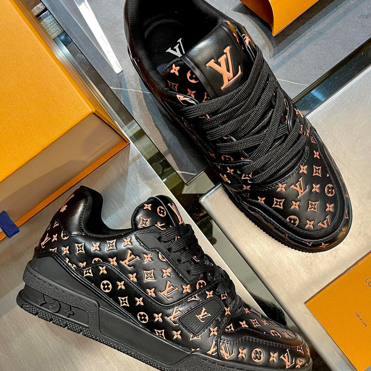 Louis Vuitton Shoes- Louis Vuitton Lou Trainers Premium Designer Casual Shoes