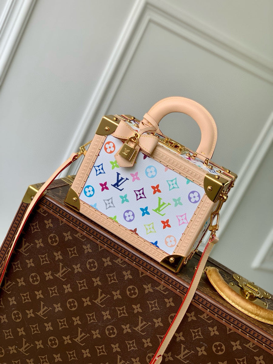 Louis Vuitton Bags- Louis Vuitton Lou x Murakami Petite Valise Bag Luxury Designer Leather Handbag
