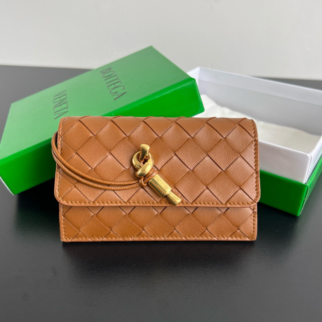 Bottega Veneta Wallets- Bottega Veneta Andiamo Zippered Card Case Premium Leather Designer Wallet