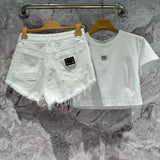 Dolce & Gabbana Denim Shorts – luxury designer shorts at Velouxe