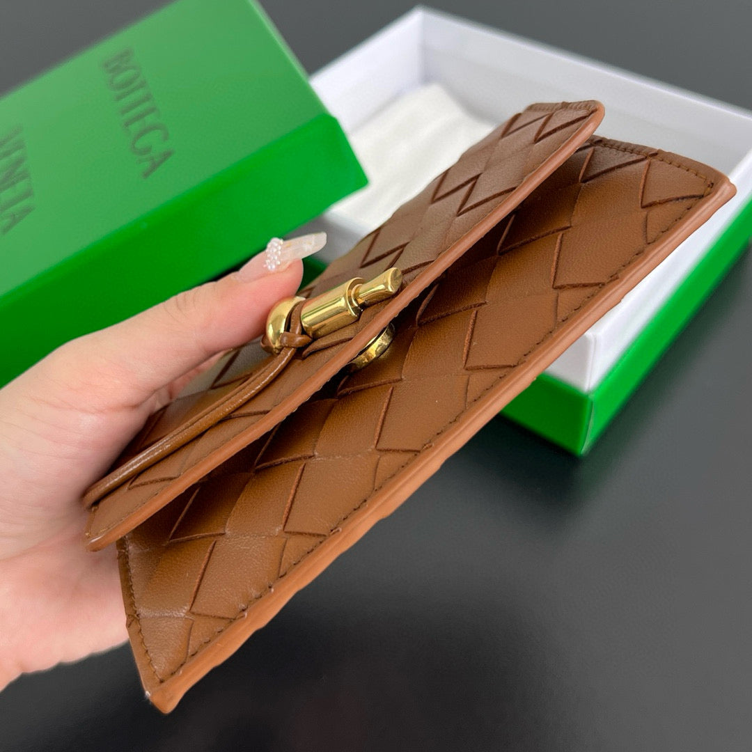 Bottega Veneta Wallets- Bottega Veneta Andiamo Zippered Card Case Premium Leather Designer Wallet