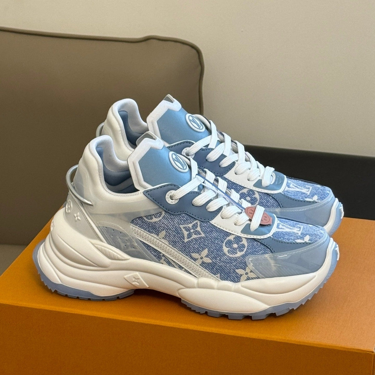 Louis Vuitton Shoes- Louis Vuitton Lou Run 55 Trainers Premium Designer Casual Shoes