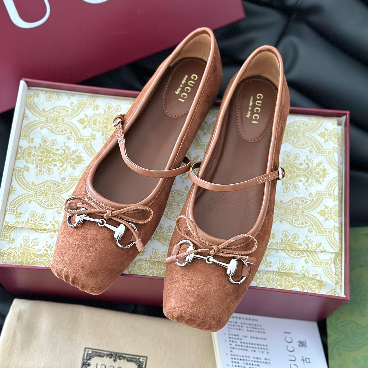 Gucci Shoes- Gucci Ballet Flats Premium Designer Casual Shoes