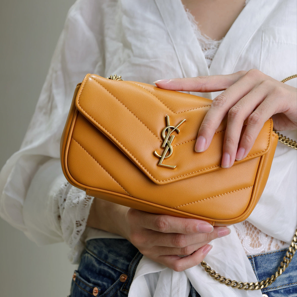 Saint Laurent Bags- Saint Laurent Loulou Mini Bag Elegant Everyday Designer Handbag