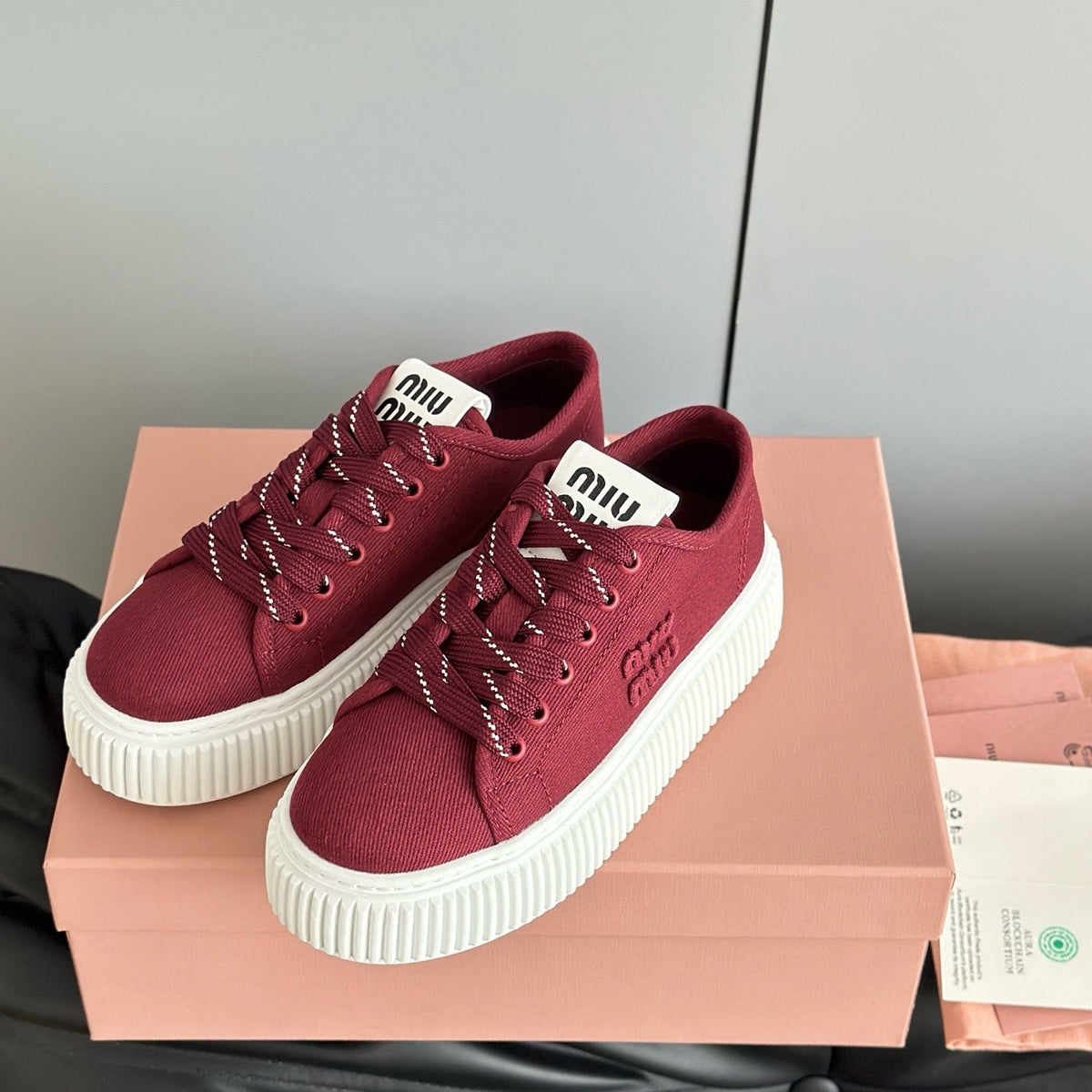 Shoes- Miu M Trainers Premium Designer Casual Shoes