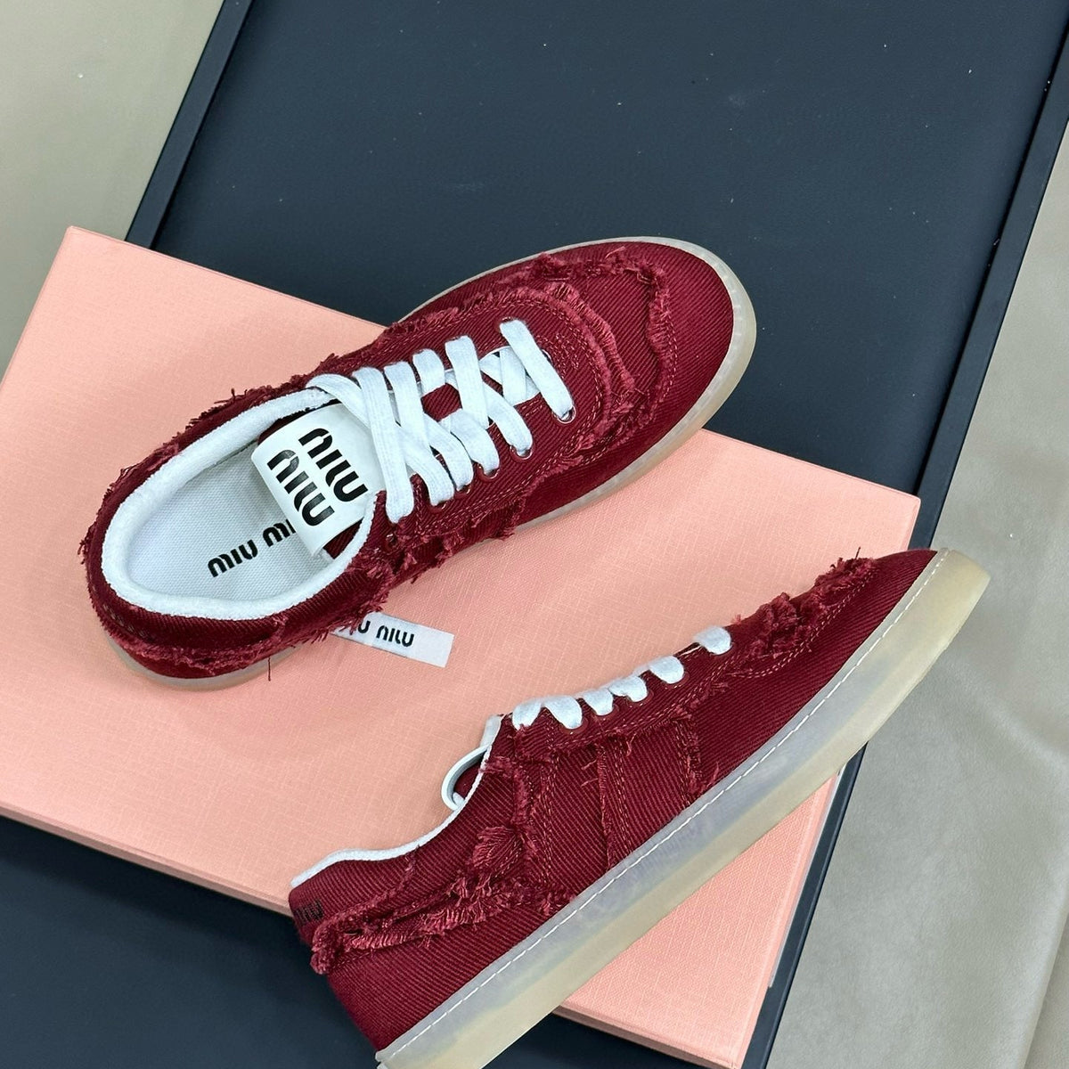Shoes- Miu M Trainers Luxury Lifestyle Designer Footwear