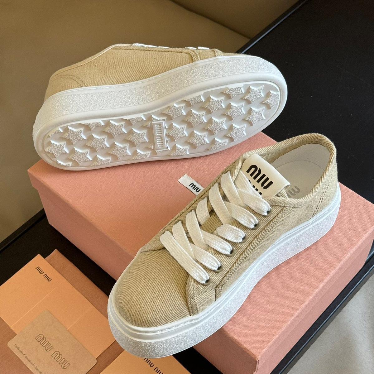 Shoes- Miu M Trainers Comfortable Everyday Designer Shoes